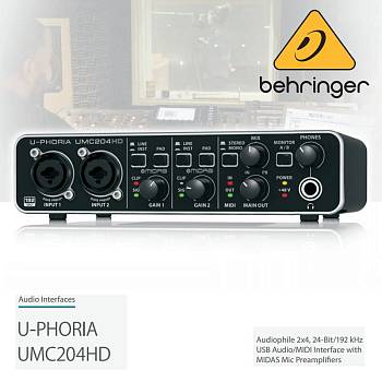 Звуковая карта BEHRINGER UMC204HD