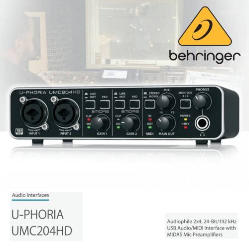 Звуковая карта BEHRINGER UMC204HD