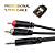 KUPFERN KFAC21-1M Шнур аудио 2хRCA(male) ⇔ mini-JACK 1/8" (stereo), длина 1 метр