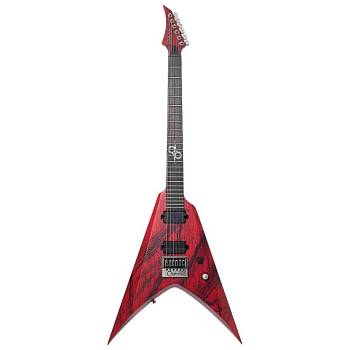 Solar V1.6 Canibalismo  электрогитара, HH, Evertune, цвет красный, чехол в комплекте