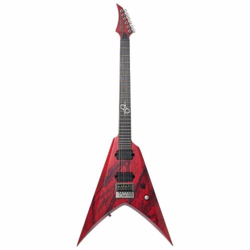 Solar V1.6 Canibalismo  электрогитара, HH, Evertune, цвет красный, чехол в комплекте
