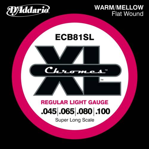 Набор струн для 4-струнной бас-гитары D`ADDARIO ECB81SL