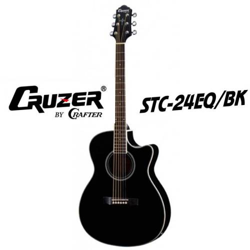 Гитара электроакустическая CRUZER by CRAFTER STC-24EQ/BK