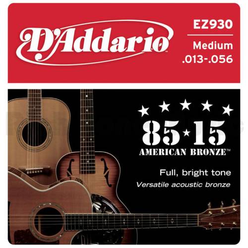 Набор струн для 6-струнной акустической гитары D`ADDARIO EZ930