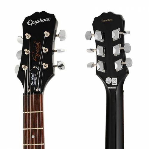 Электрогитара EPIPHONE Les Paul Special II Ebony Chrome Hardware