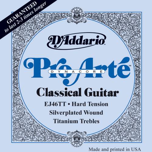 Набор струн для 6-струнной классической гитары D`ADDARIO EJ46TT