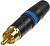 NEUTRIK NB NYS 373 BLU Разъем RCA (male), кабельный, синий маркер