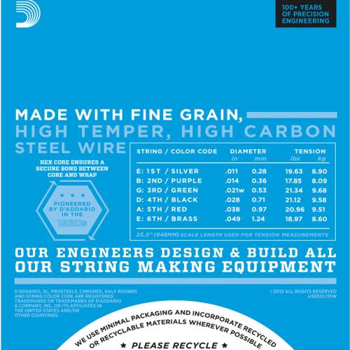 D`ADDARIO EXL115W