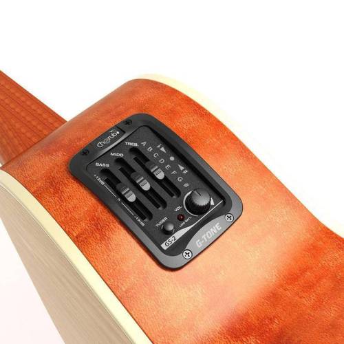 Cherub GS-2 Эквалайзер для акустической гитары, врезной, 3-х полосный, с тюнером