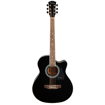 Shinobi HB403A/BK Гитара акустическая 40" с вырезом, цвет чёрный