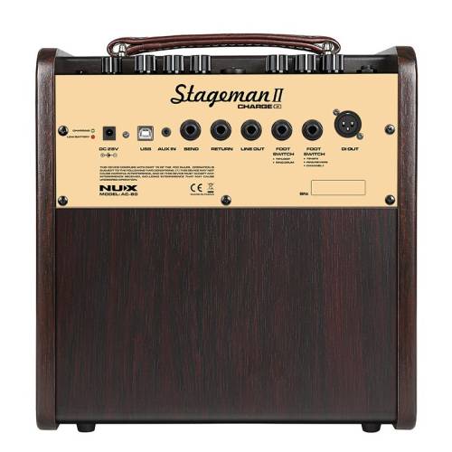 NUX Acoustic-80 Stageman II Комбоусилитель для акустической гитары, 80Вт.