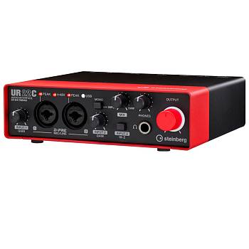 YAMAHA Steinberg UR22C Red Внешняя звуковая карта USB 3.1