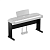 YAMAHA L-300B Стойка для цифрового пианино, цвет черный