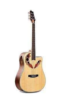 Smiger LG-01 6-струнная акустическая гитара с вырезом, размер 40"