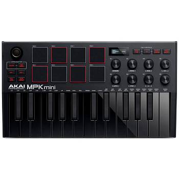 AKAI PRO MPK MINI MK3 BLACK USB/MIDI клавиатура контроллер