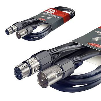 STAGG SMC10 Шнур микрофонный XLR (female) ⇔ XLR (male), чёрный, 10 метров