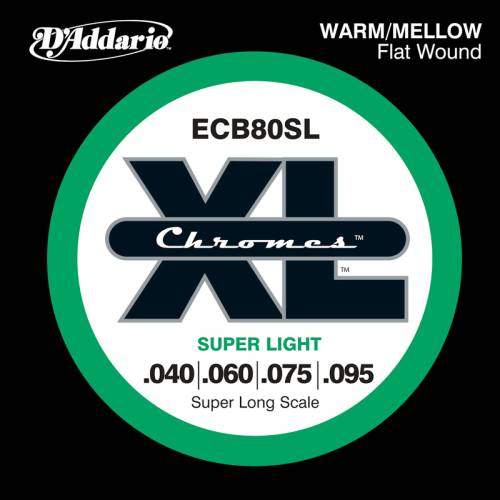 Набор струн для 4-струнной бас-гитары D`ADDARIO ECB80SL