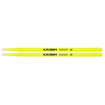 Kaledin Drumsticks 7KLHBYL5B Yellow 5B Барабанные палочки, граб, флуоресцентные желтые
