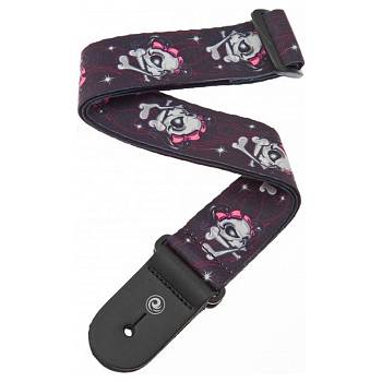 Planet Waves 50LT03 Ремень для гитары, рисунок «Miss Skull»