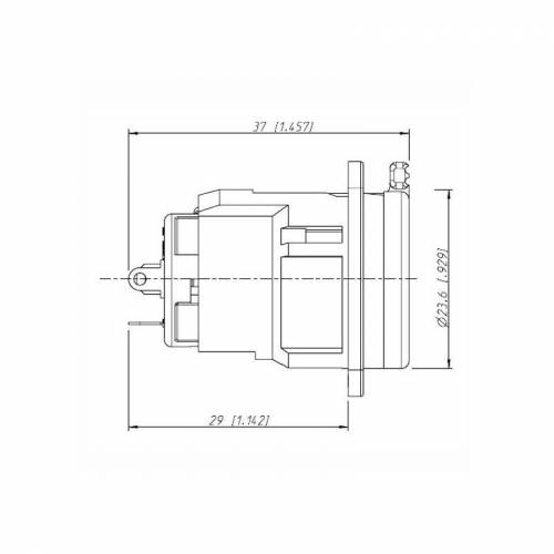 Разъем NEUTRIK NJ3FP6C