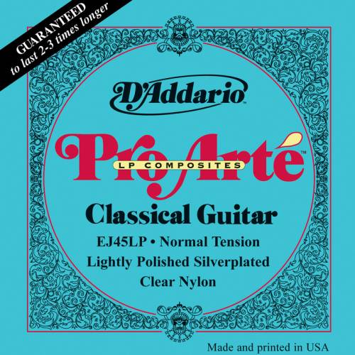 Набор струн для 6-струнной классической гитары D`ADDARIO EJ45LP