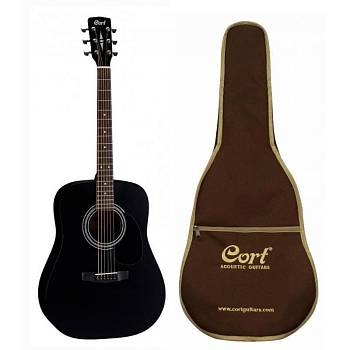 Cort AD810 BKS W_BAG гитара акустическая с фирменным чехлом в комплекте