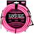 Ernie Ball 6078 Шнур инструментальный JACK 1/4" (прямой) ⇔ JACK 1/4" (угловой), 3м., розовый неон 