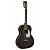 Martinez FAW-704 S/B Гитара акустическая Parlor, цвет прозрачный чёрный