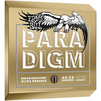 Ernie Ball 2090 Набор струн для акустической гитары Paradigm, размер 10-50