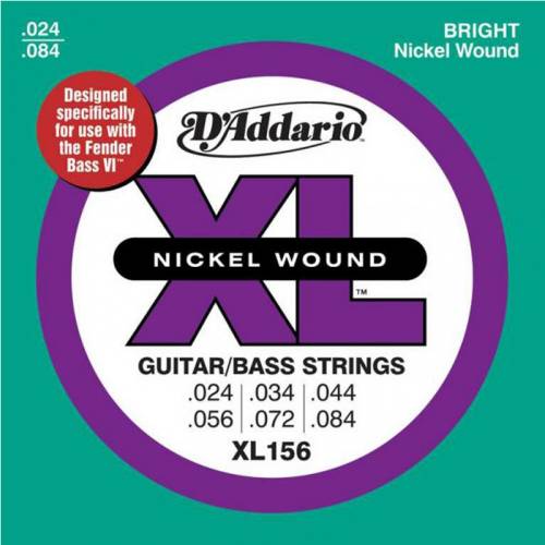Набор струн для 6-струнной бас-гитары D`ADDARIO XL156