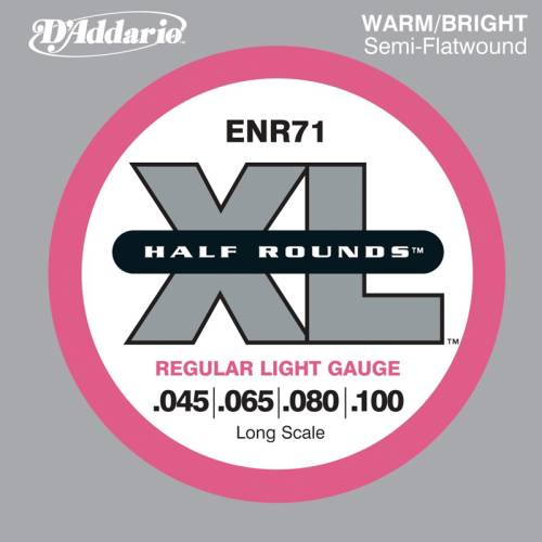 Набор струн для 4-струнной бас-гитары D`ADDARIO ENR71