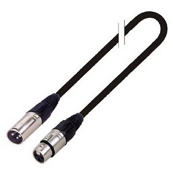 True magic TLC 1M/BK Шнур микрофонный XLR (F) <=> XLR (M), 1 метр, черный