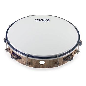 STAGG TAB-110P-BK Тамбурин-бубен пластиковый настраиваемый, диаметр 10