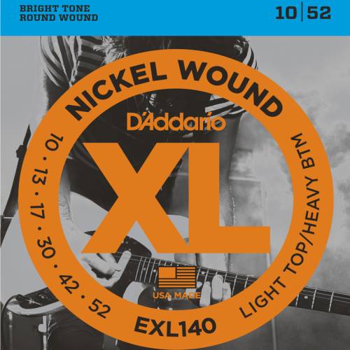 Набор струн для 6-струнной электрогитары D`ADDARIO EXL140