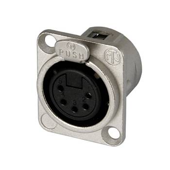 NEUTRIK NC5FD-L-1 Разъем XLR (female), панельный, 5-контактный