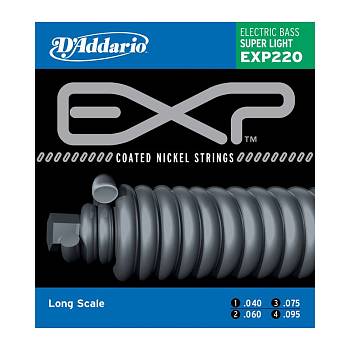 Набор струн для 4-струнной бас-гитары D`ADDARIO EXP220