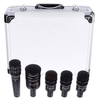 Audix DP 5A  Комплект из 5 микрофонов для ударных: D6, i5, D4, 2 x D2, кейс