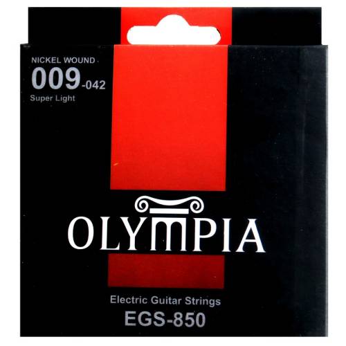 Olympia EGS850 Nickel Wound набор струн для 6-струнной электрогитары, размер 9-42