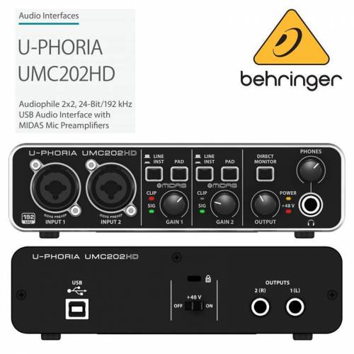 Звуковая карта BEHRINGER UMC202HD