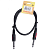 Superlux CFI0.6PP Шнур инструментальный JACK 1/4" (прямой) <=> JACK 1/4" (прямой), 0.6 метра, черный
