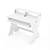 Glorious Sound Desk Compact White Стол аранжировщика, X-тип, цвет белый