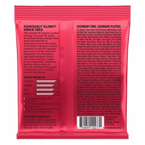 Ernie Ball 2226 Nickel Wound Burly Slinky набор струн для 6-струнной электрогитары, размер 11-52
