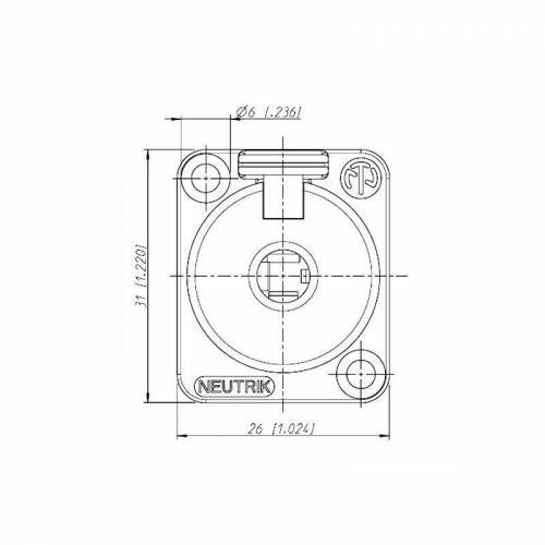Разъем NEUTRIK NJ3FP6C