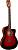 Cort JADE-E-Nylon-BRB Jade Series Классическая гитара со звукоснимателем, цвет красный санбёрст