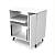 Glorious Modular Side Rack White Рэковая секция для столов серии Sound Desk и Workbench, цвет белый
