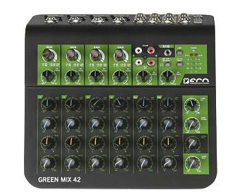 ECO by VOLTA GREEN MIX 42 Компактный микшерный пульт