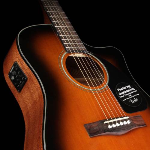 Гитара электроакустическая FENDER CD-60CE Dreadnought Brown Sunburst