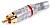 FORCE CFA-055 Разъем кабельный RCA (male), позолоченные контакты