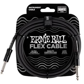 Ernie Ball 6434 Шнур гитарный серии Flex, JACK 1/4