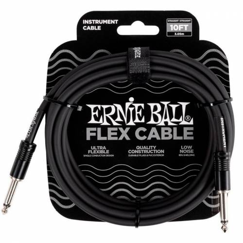 Ernie Ball 6434 Шнур гитарный серии Flex, JACK 1/4